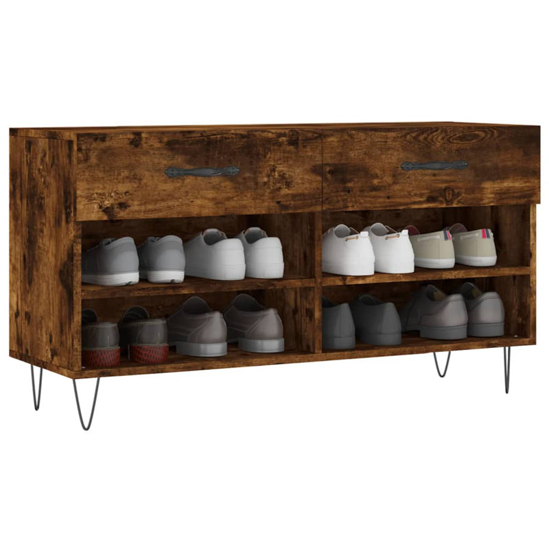 Mikiso Storage Bench, Smoked Oak