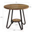 Round Metal Base Dining Table
