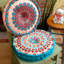 Round Bohemian Tatami Seat Cushion-552961636