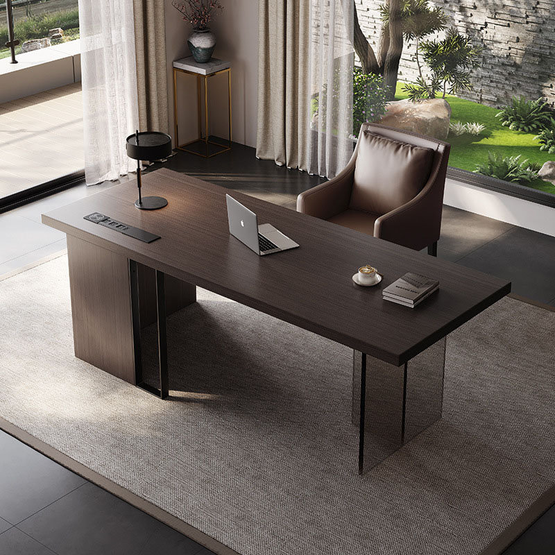Bureau flottant italien en acrylique, H 29,5 po x l 55,1 po x P 27,6 po