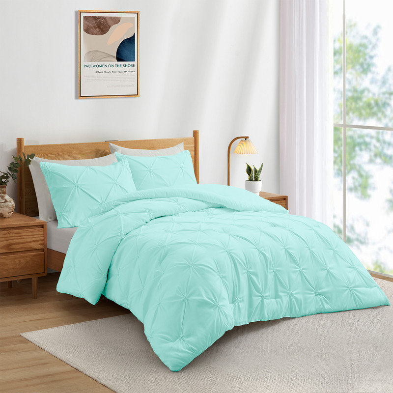 White Full/Queen Down Alternative Microfiber Comforter Set