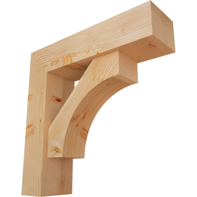 Support Westlake Block avec support décalé, 28 po x 28 po, Sapin Douglas de l 7 1/2 (lisse)