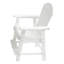 Fauteuil de patio Hips avec accoudoirs, de 2, de couleur blanche, pour la cour de la piscine, et facile à nettoyer, 2 pièces confortables -