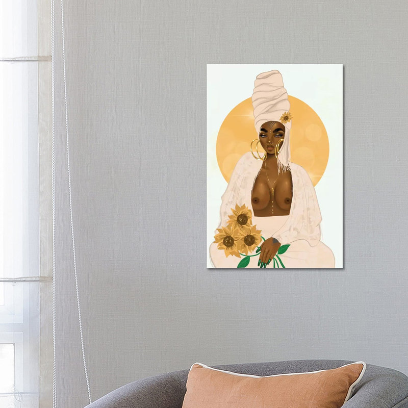 Sun by Zola Arts - Print on Canvas, Wrapped Canvas, 66.04 cm H x 45.72 cm W x 1.91 cm D