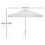 Parasol de plage festonné 130 po Martelle-526328177