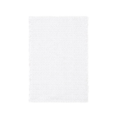 Lasso 100% Cotton Chenille Chain Stitch Non-Slip Bath Rug