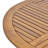Patio 5-Piece Acacia Wood Round Dining Set With Flat Rope & Cushions