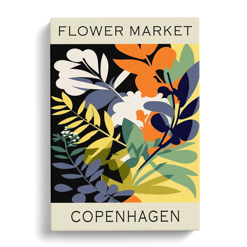 XMKTMKT-188 Copenhagen Flower Market Exhibition No.1 - Wrapped Canvas