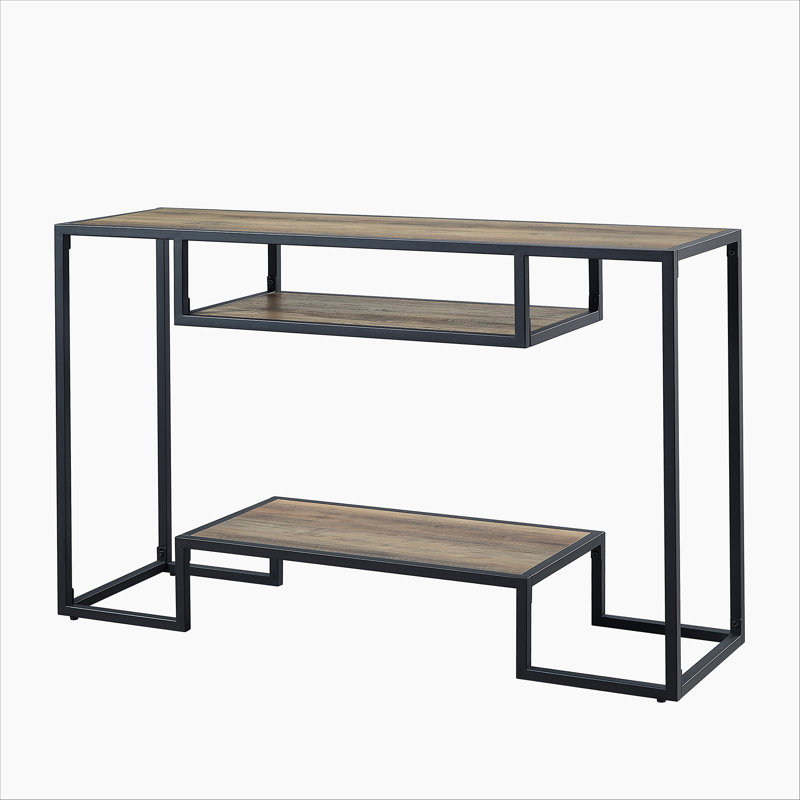 Console 2 tablettes de rangement incluses