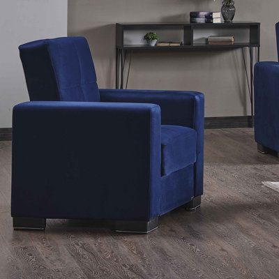 Fauteuil convertible 3-en-1 rembourré en tissu avec rangement Legacy