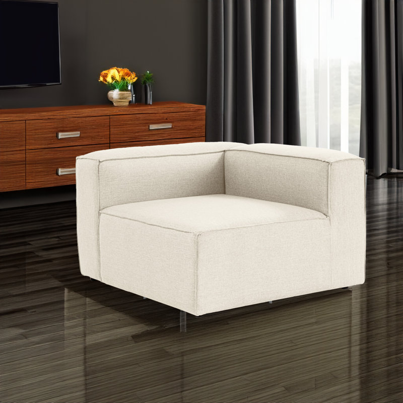 Namish Linen 42.13'' Reception Loveseat
