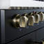 Cuisinière à double foyer à combustion double 30 po Galiano, blanc ou noir et laiton antique, four à convection véritable 4,32 pi³-108673460