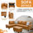 3-Piece Faux Leather Sectional Sofa-1013919731