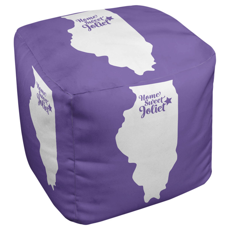 Repose-pieds cube joliet illinois, Mauve