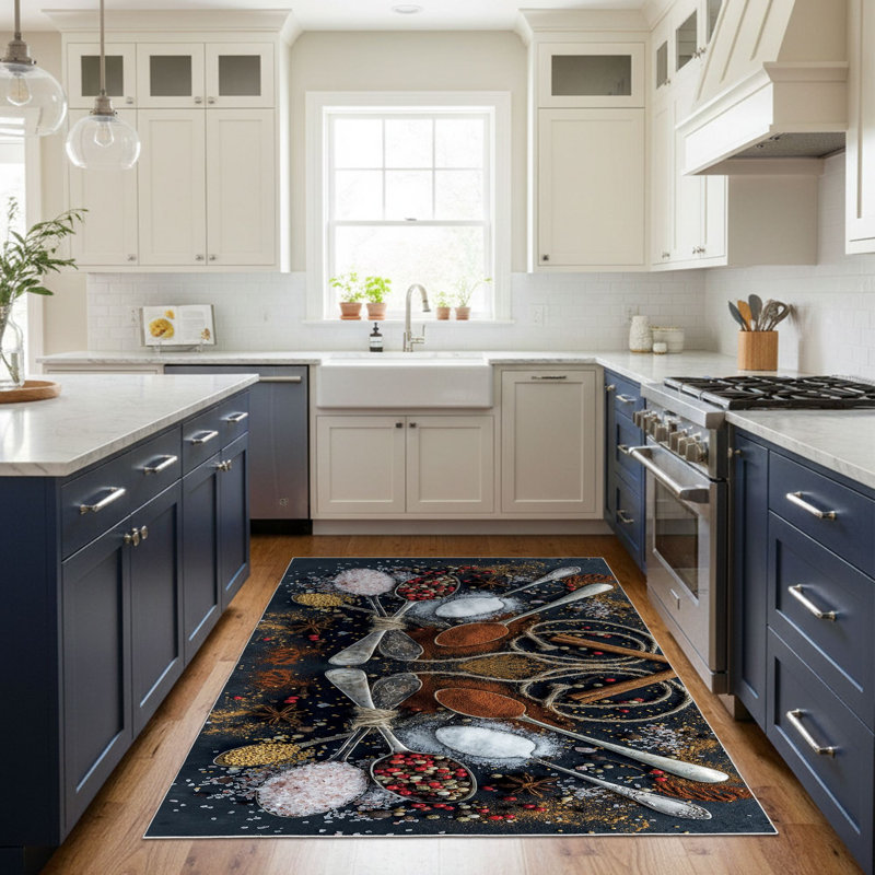 Premium Woven Carpet Area Rug, 5.9 x 9.2 ft, 100% Polyester, 650 g/m² | Antibacterial, Non-Slip Underside, 3D Digital Printing | Machine Washable, Soft Pile Height: 0.3 in | Perfect for Living Room & Bedroom Decor