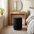 Round Ottoman Vanity Stool with Storage-97849618
