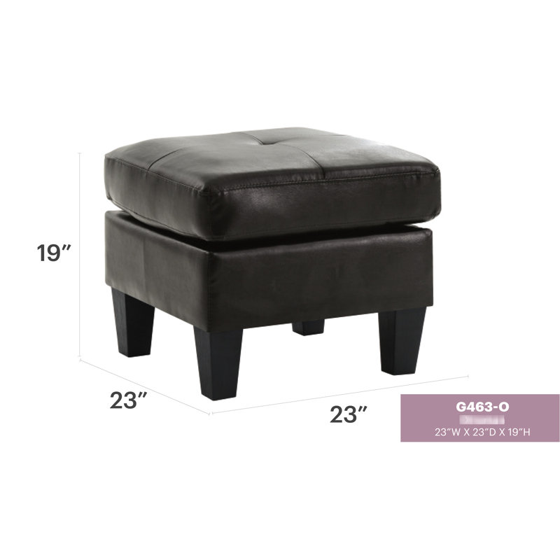 Noir pour les espaces côtiers - H 19 po x l 23 po x P 23 po, aucun assemblage requis, siège simple confortable, pu décontracté dans un chalet, utilisation moderne immédiate, sièges un, finition classique sur le matériau