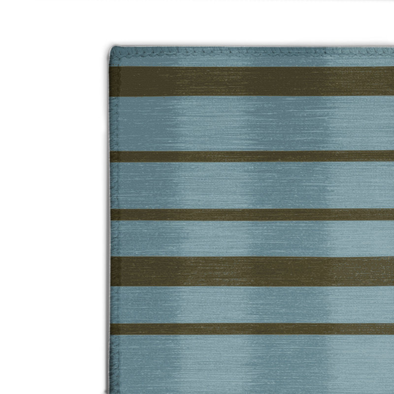 Tapis intérieur / extérieur gris HorizontalStripes, Rectangulaire 2 pi x 3 pi