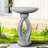 Nadim Concrete / Cement Pedestal Birdbath
