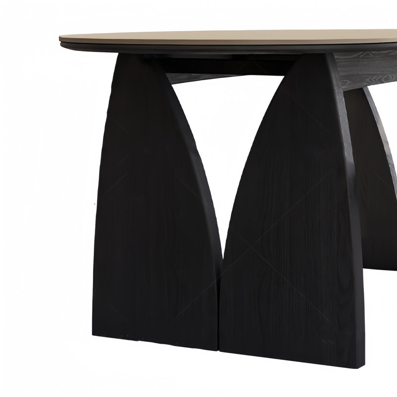 Ensemble table et chaises en bois massif Cave Rock, H 29,52 po x L 70,86 po x l 35,43 po