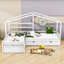 Lit plateforme simple avec tiroirs de rangement-1404276373