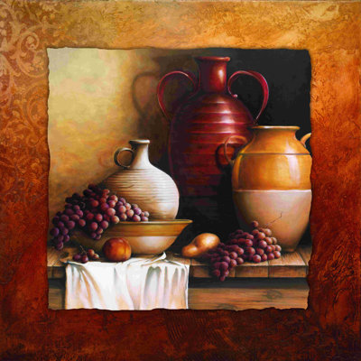Nature morte d'un vase - peinture sur toile tendue