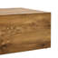 Table basse moderne en panneau de fibres à densité moyenne avec motif en bois - 39,37 x 23,62 x 11,81 pouces