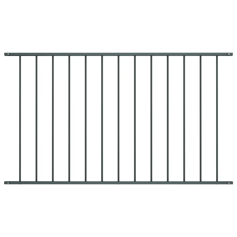 Fredonyer Fence Panel Powder-coated Steel Patio Barrier Multi Sizes Multi Colours, Anthracite