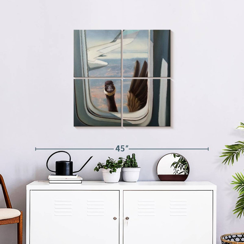 Brampt Friendly Skies, 26" H x 26" W