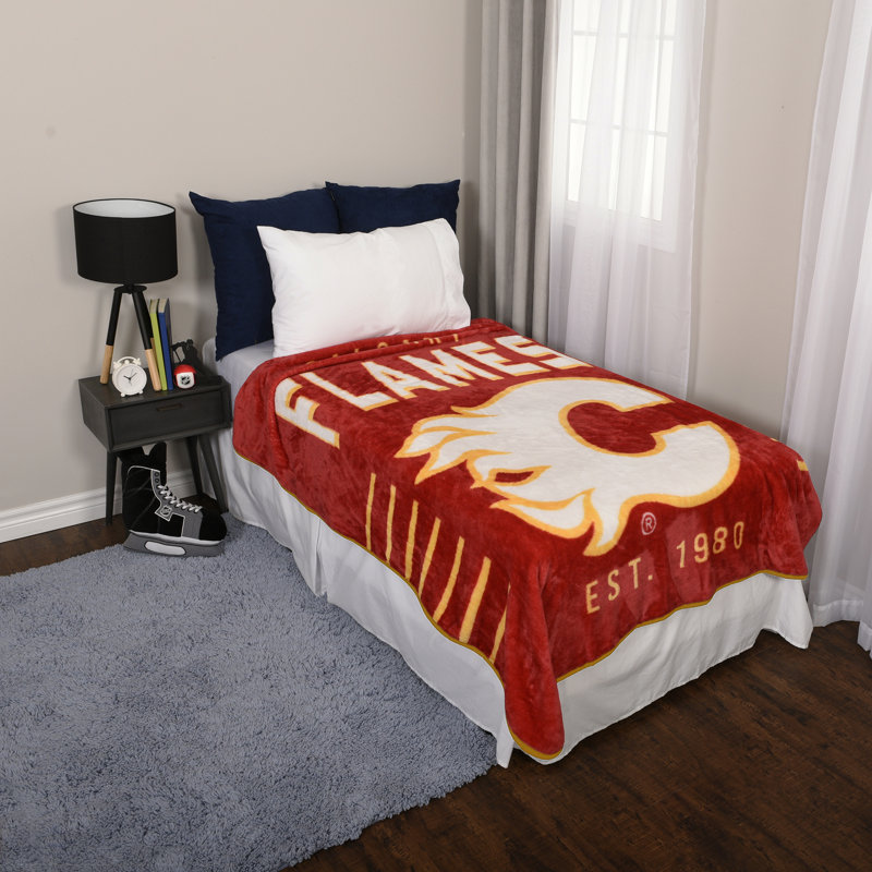 Jeté en polyester NHL Calgary Flames