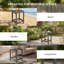 Rectangular Outdoor Side Table , 48cm cm W 37cm cm D