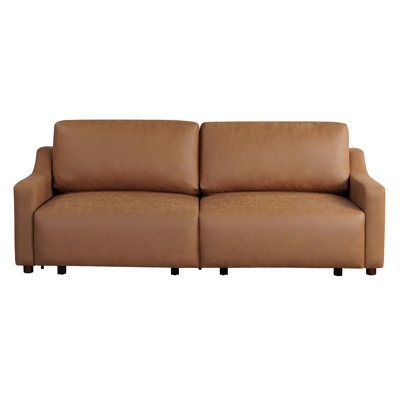 Serta Gabi 90.2" Queen Size Convertible Sleeper Sofa, Lift and Fold Wall Hugger, Chenille