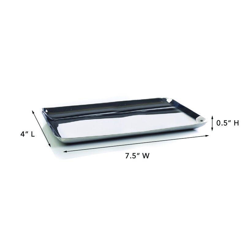 Nawaz Metal Tray, Silver