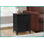 Table basse transitionnelle en placage noir pour chambre à coucher / salon, 25 po, tiroir de rangement et amp; Armoire, assemblage facile