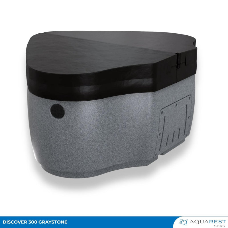 AquaRest Discover AR300 Premium 2-Person 20-Jet Oval Plug & Play Hot Tub with Ozonator, LED Waterfall and Stainless Steel Heater