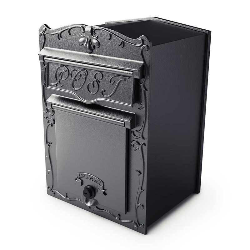 Kingsbury Front Retrieval Locking Wall Mounted Mailbox