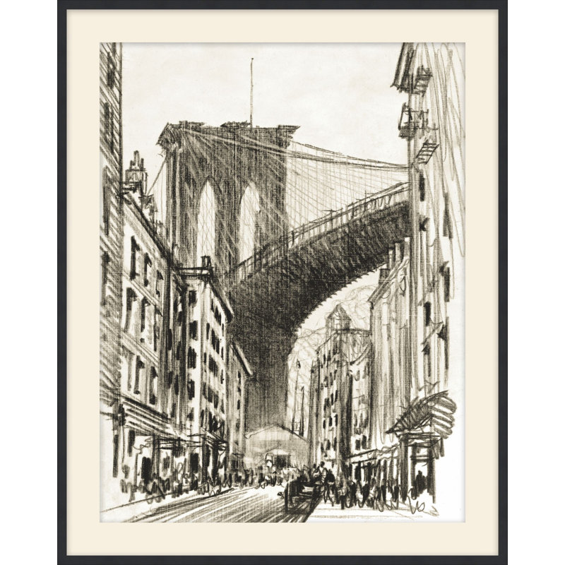 Under Brooklyn Bridge 1 Print, 21.5" H x 18.5" W
