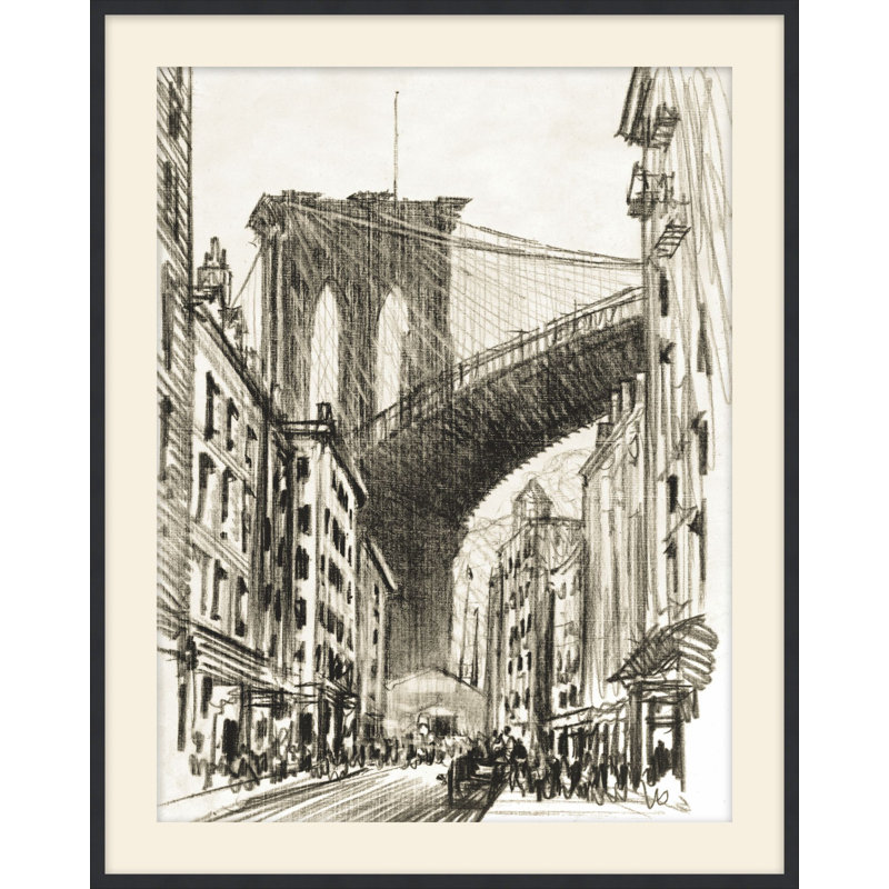Under Brooklyn Bridge 1 Print, 37.5" H x 30.5" W