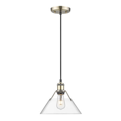 Luminaire suspendu conique à 1 lumière Weatherford