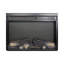 Foyer électrique encastrable 23 pouces, flamme réaliste, bûche, télécommande, minuterie, protection contre la surchauffe, chaleur de 1400 W, 5000 S par heure, 11 réglages de température, source DEL 50 000 heures, 4 réglables