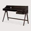 Flow desk - varnished mahogany - rose brown - 2 drawers - rectangular-1391846727