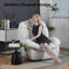 Fauteuil inclinable pivotant zéro gravité avec massage et chaleur - Ensemble de 2 chaises berçantes pivotantes surdimensionnées pour adultes (ensemble de 2)-1472318492