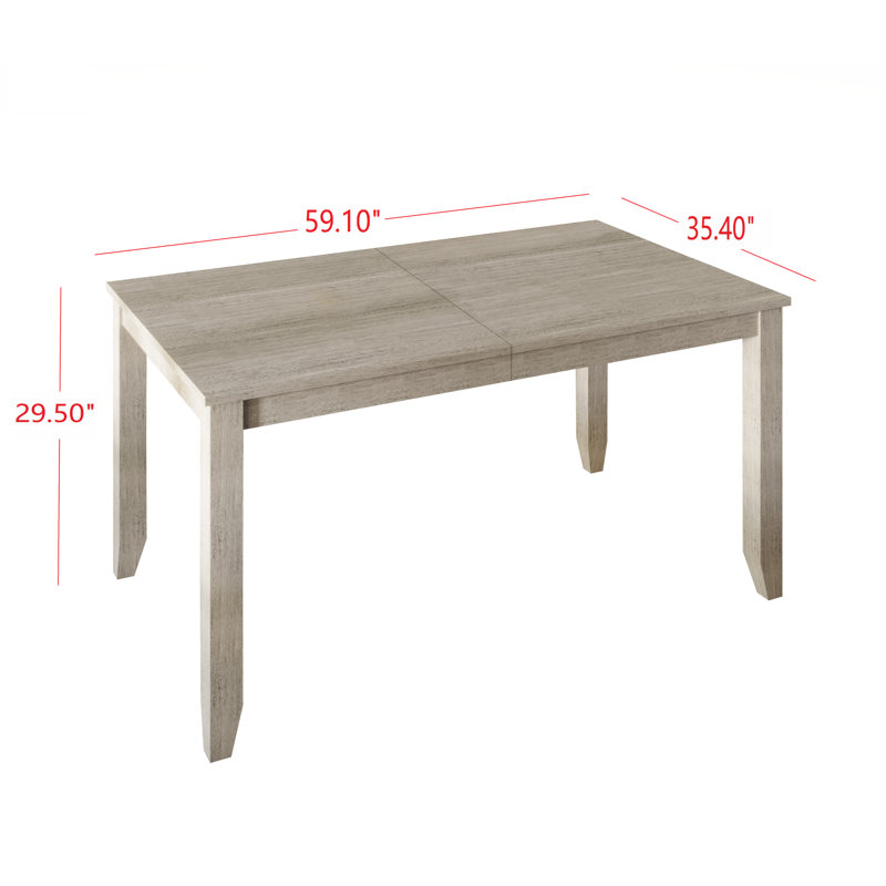 Ensemble repas pour 6 personnes Janessa, Gris antique