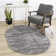 Solid Colour Machine Woven Polypropylene Area Rug in Grey