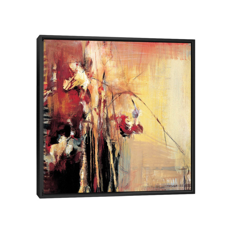«Intangible II», reproduction sur toile, H 18 po x l 18 po x P 1,5 po, Toile avec cadre noir, Pas de tapis