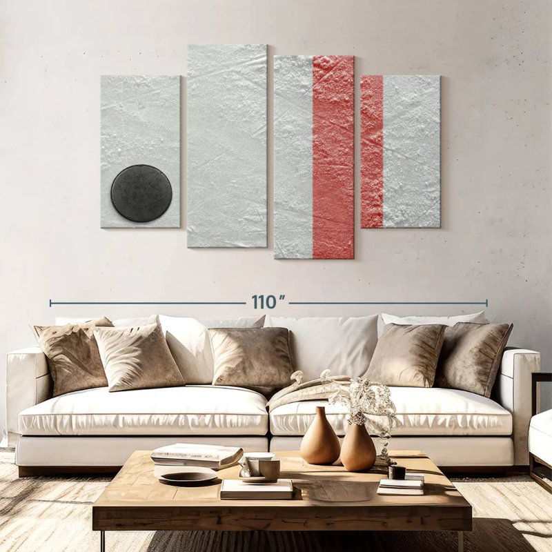 Ice hockey puck Sireci, H 54 po x l 84 po