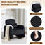 Chaise berçante en velours côtelé avec repose-pieds Rocking Chairs-1630523455