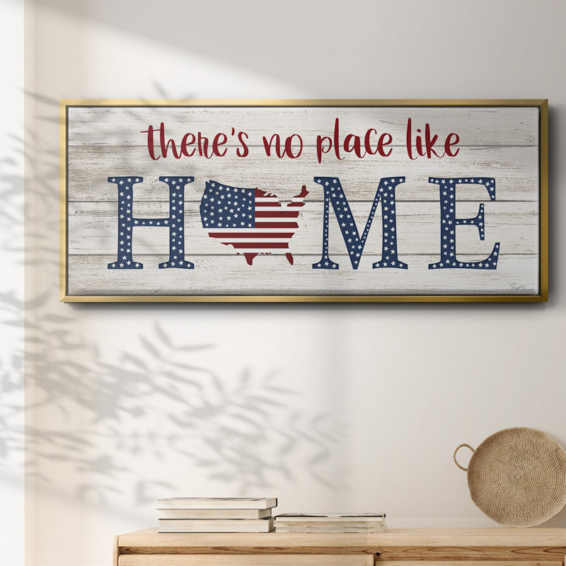 No Place Like Home - Toile encadrée, H 24 po x l 60 po