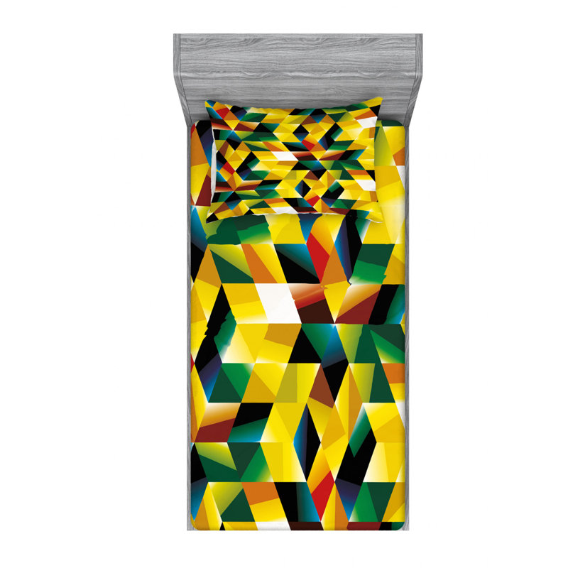 Ensemble de draps Trippy, Taie d'oreiller pour lit simple