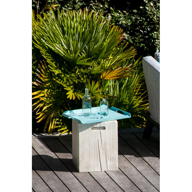 Kayo Metal Tray, 3cm H x 61cm W x 61cm D, Blue
